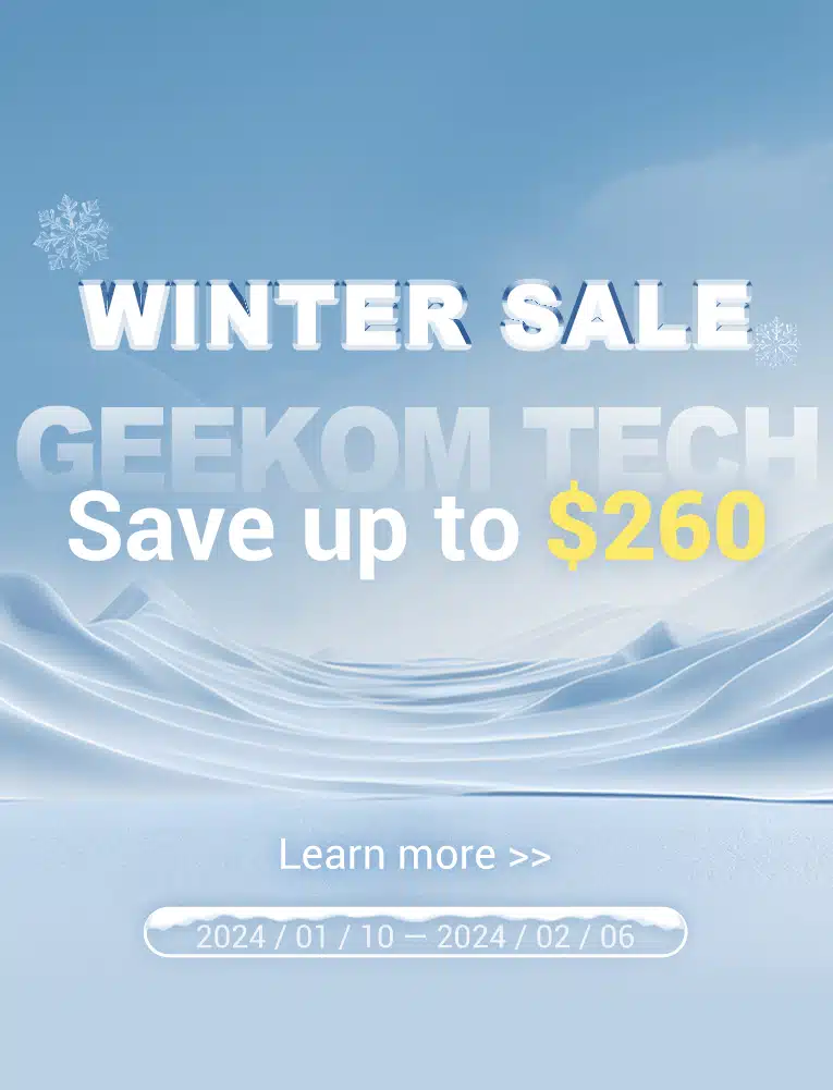 GEEKOM MINI PC WINTER SALE MOBILE BANNER
